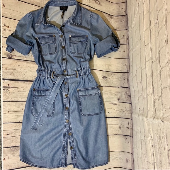 VINTAGE Laundry by Shelli Segal Chambray Dress 🌈 - Picture 4 of 8